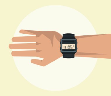 El kol saati görünür ile