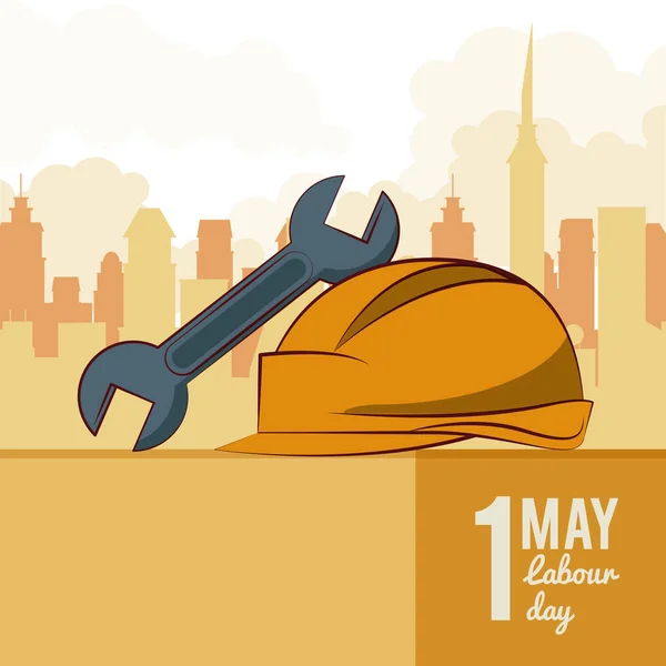 День труда 11 мая — стоковый вектор