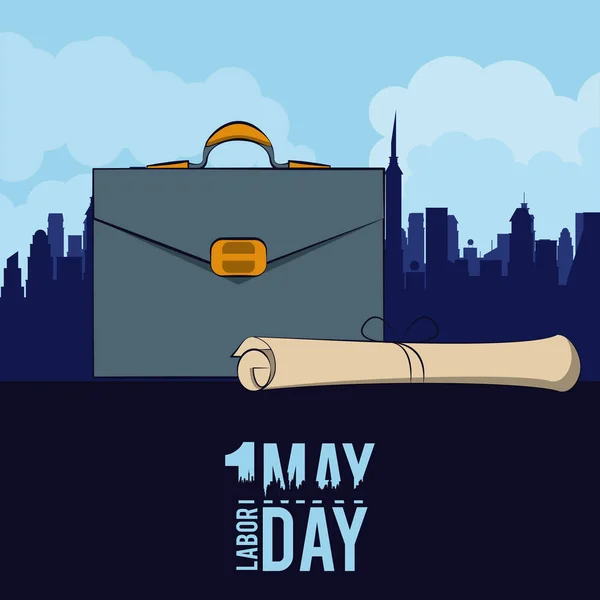 День труда 11 мая — стоковый вектор
