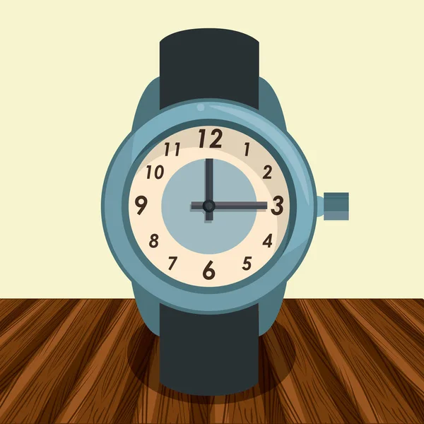 テーブルの上のファッション腕時計 — ストックベクタ