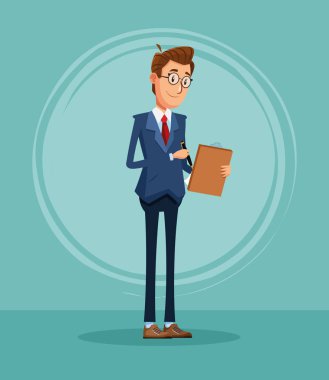 İşadamı bankacı karikatür