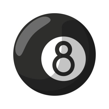 İzole havuzu sekiz topu çizgi film