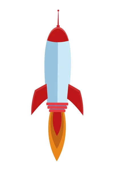 Rocket taking off cartoon — Stock Vector