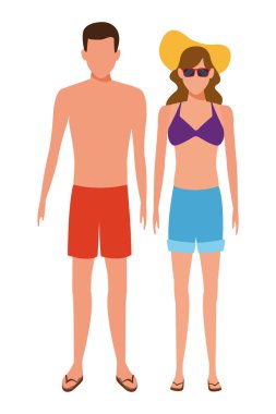 Çift giyen yazlık giysiler