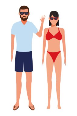 Çift giyen yazlık giysiler