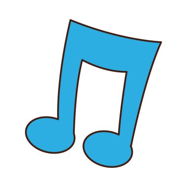 Müzik Not çizgi film simgesi