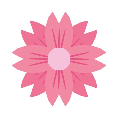 Güzel çiçek karikatür izole