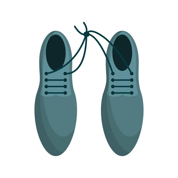 Elegan mužský pohled na boty — Stockový vektor