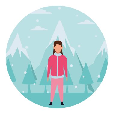 Kız giyiyor kış giysileri