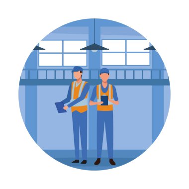 Endüstri fabrika çizgi film