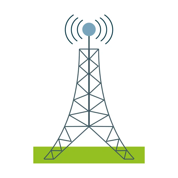 Torre antenna di telecomunicazione — Vettoriale Stock