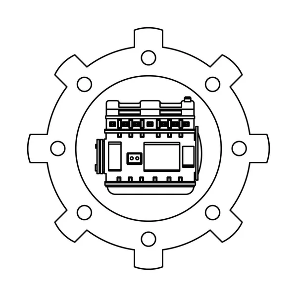 Auto serviceonderdelen cartoon — Stockvector