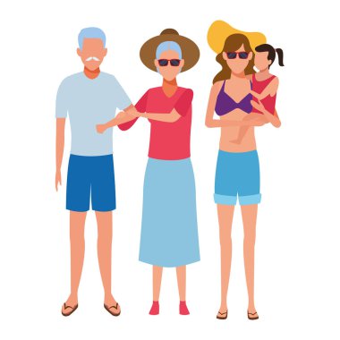 Aile avatar çizgi film karakteri