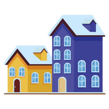 ev ve bina simgesini izole