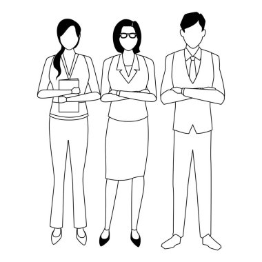 Executive iş karikatür