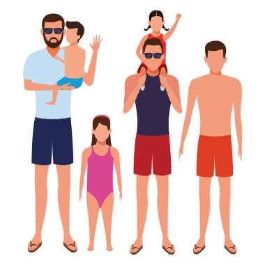 Aile avatar çizgi film karakteri