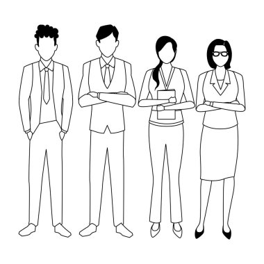 Executive iş karikatür