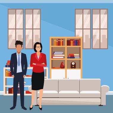 Executive iş karikatür