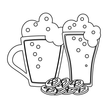 Saint patricks karikatürler siyah beyaz