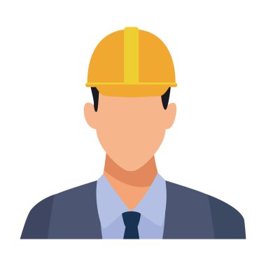İnşaat mühendisi avatar profil renkli