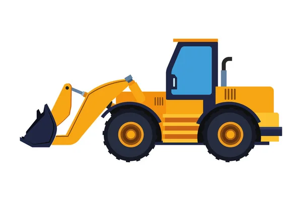 Construction vehicle backhoe colorful — Stock Vector