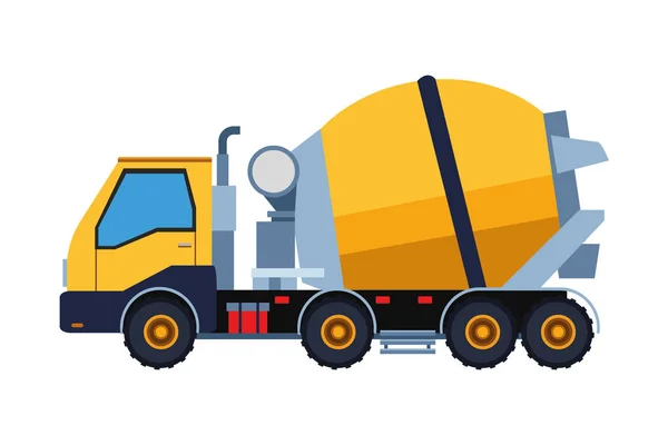 Veículo de construção caminhão de cimento colorido —  Vetores de Stock
