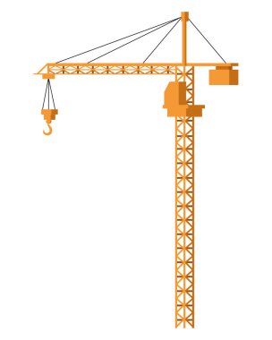 Cronstruction vinç makine renkli izole