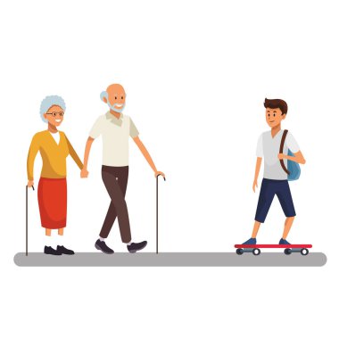 Genç adam çizgi filmi