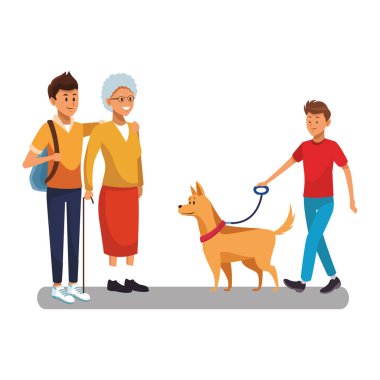 genç adam çizgi film