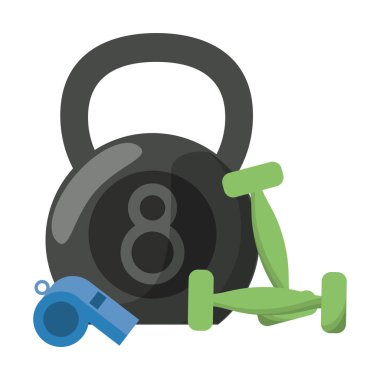 Kettlebell wwith dumbell ve düdük