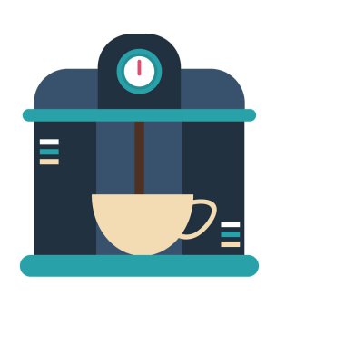 İçki mug içinde hizmet veren kahve espresso makinesi