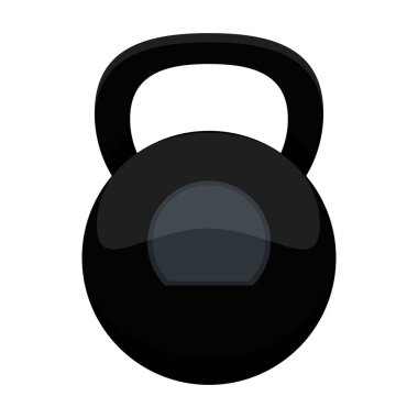 İzole fitness kettlebell sembolü