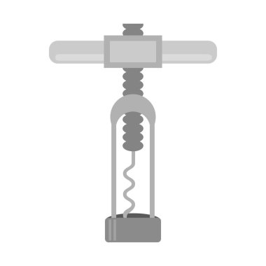 İzole şarap tirbuşon sembolü