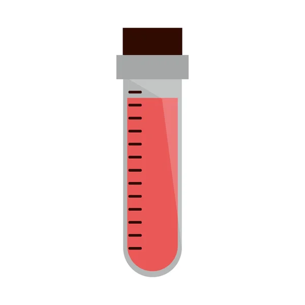 Tube à essai sanguin isolé — Image vectorielle