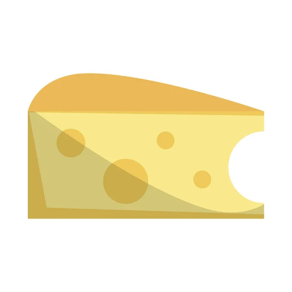Alimentos lácteos con queso aislados — Archivo Imágenes Vectoriales