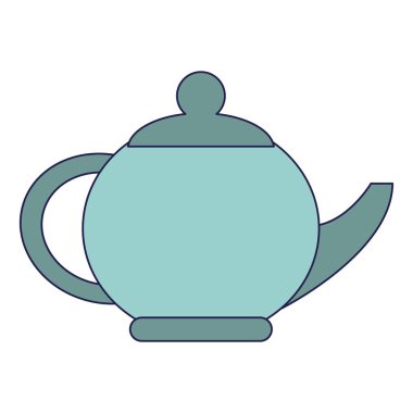 Çay porcelian izole kap mavi çizgiler