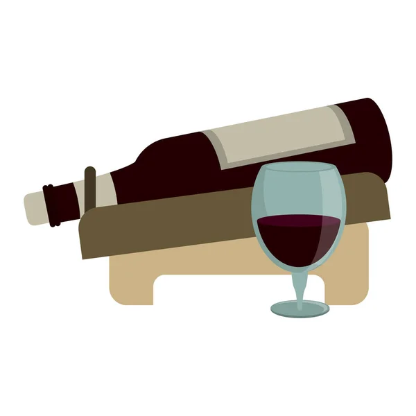 葡萄酒和美食概念 — 图库矢量图片