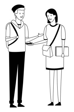 Öğrenci kıyafet çift konuşmak