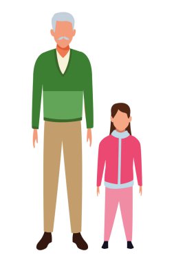 yaşlı adam ve çocuk avatarları