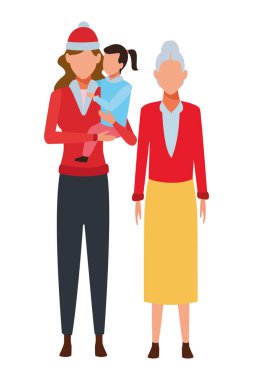 Aile avatar çizgi film karakteri