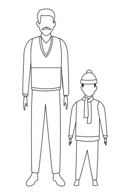 İhtiyar çocuk siyah ve beyaz