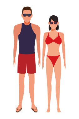 Çift giyen yazlık giysiler