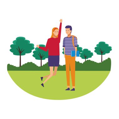 Öğrenci kıyafet çift kutlama park