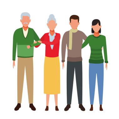 Aile avatar çizgi film karakteri