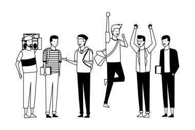 insanlar öğrenci radyo stereo pikap parti