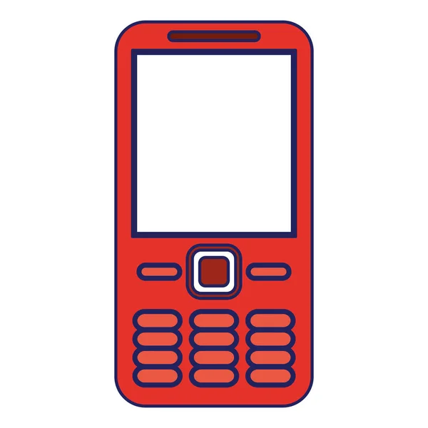 Mobiel apparaat blauwe communicatielijnen — Stockvector