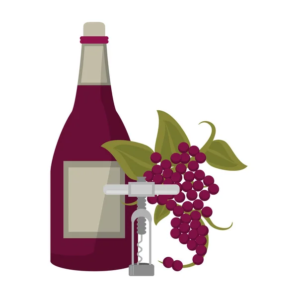 Concepto de vino y gastronomía — Vector de stock