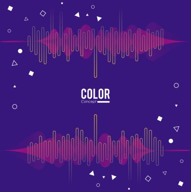 Renk kavramı arka plan çerçeve