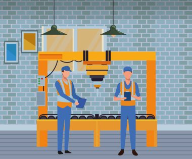 Endüstri fabrika çizgi film