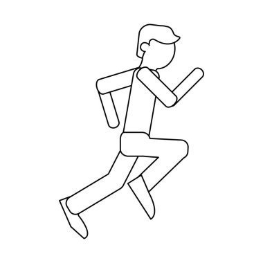 Avatar siyah ve beyaz koşan adam